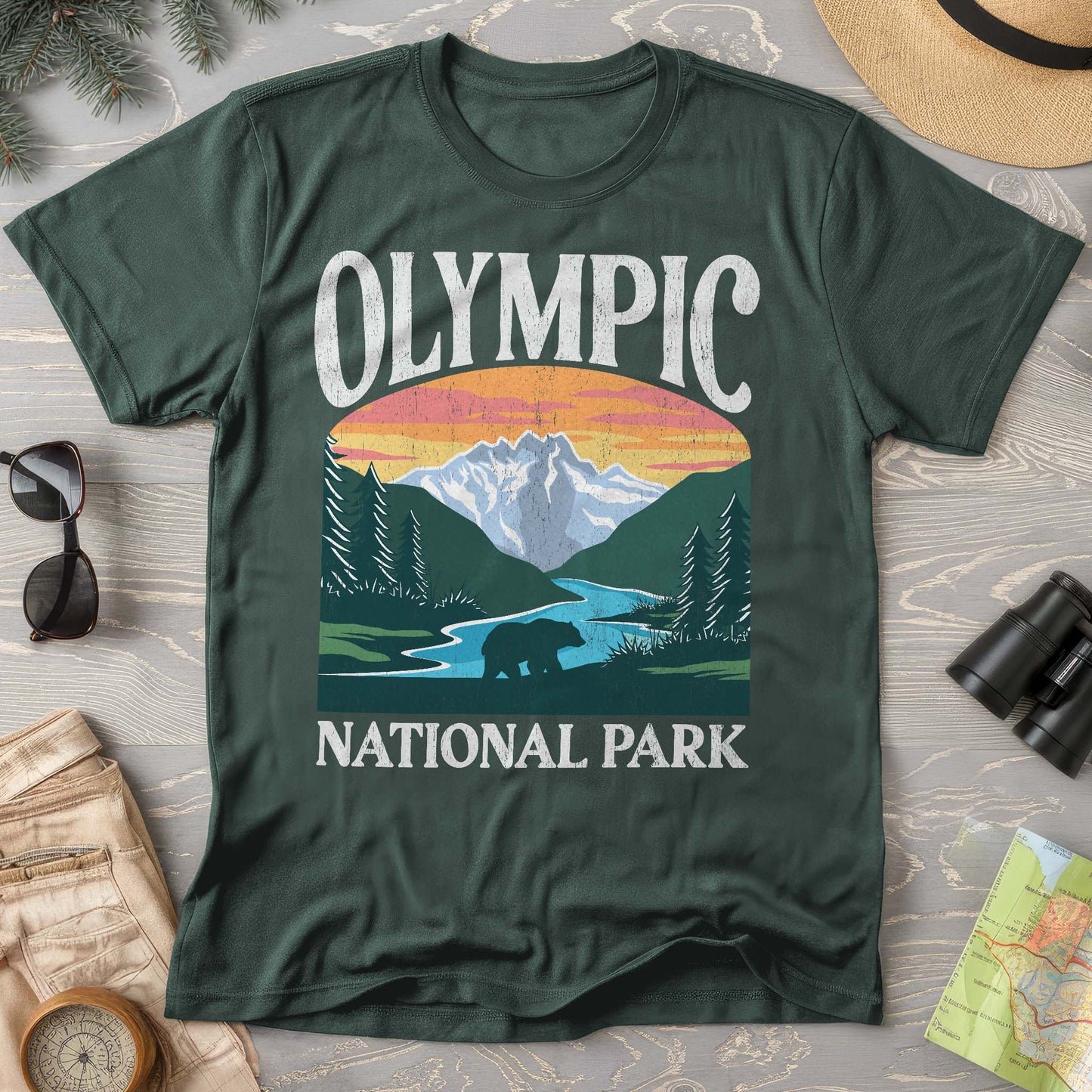 Olympic National Park "Big and Bold" Comfort Colors T-Shirt