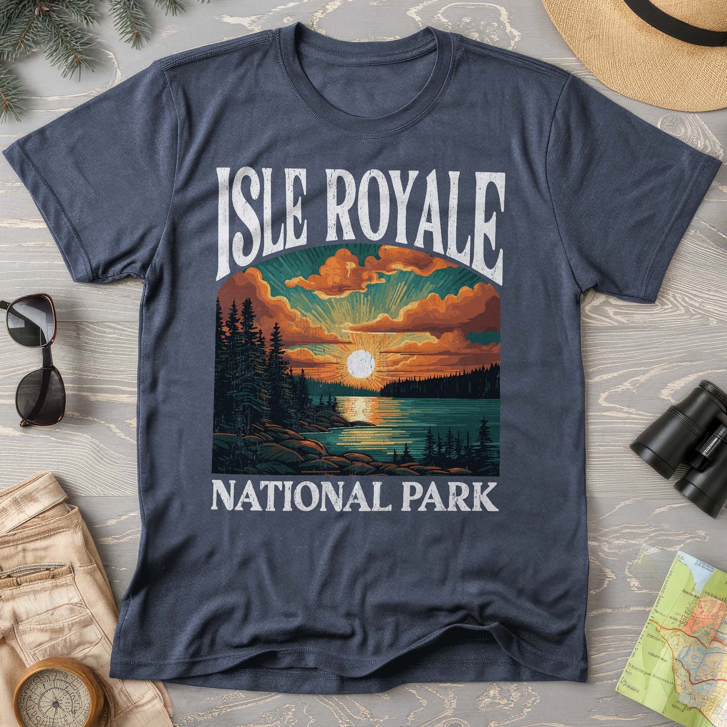 Isle Royale National Park "Big and Bold" Comfort Colors T-Shirt