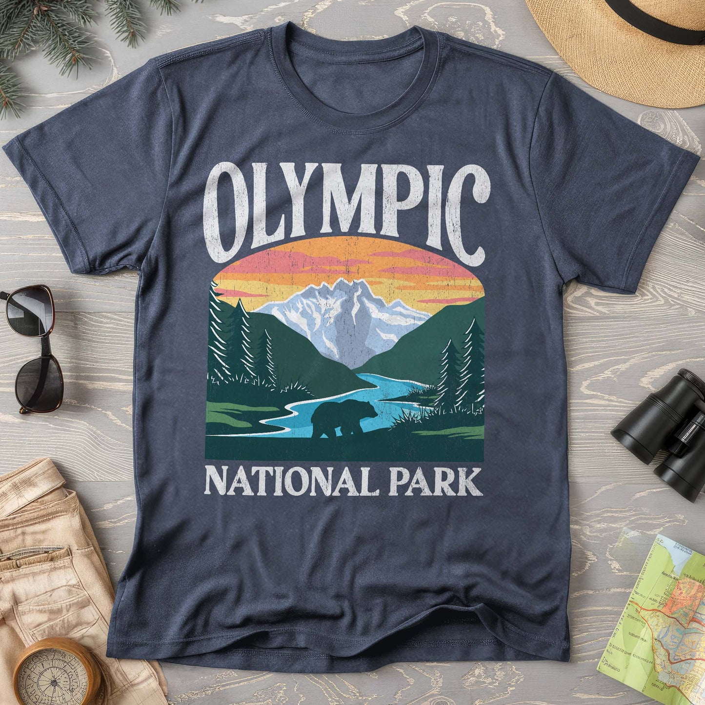 Olympic National Park "Big and Bold" Comfort Colors T-Shirt