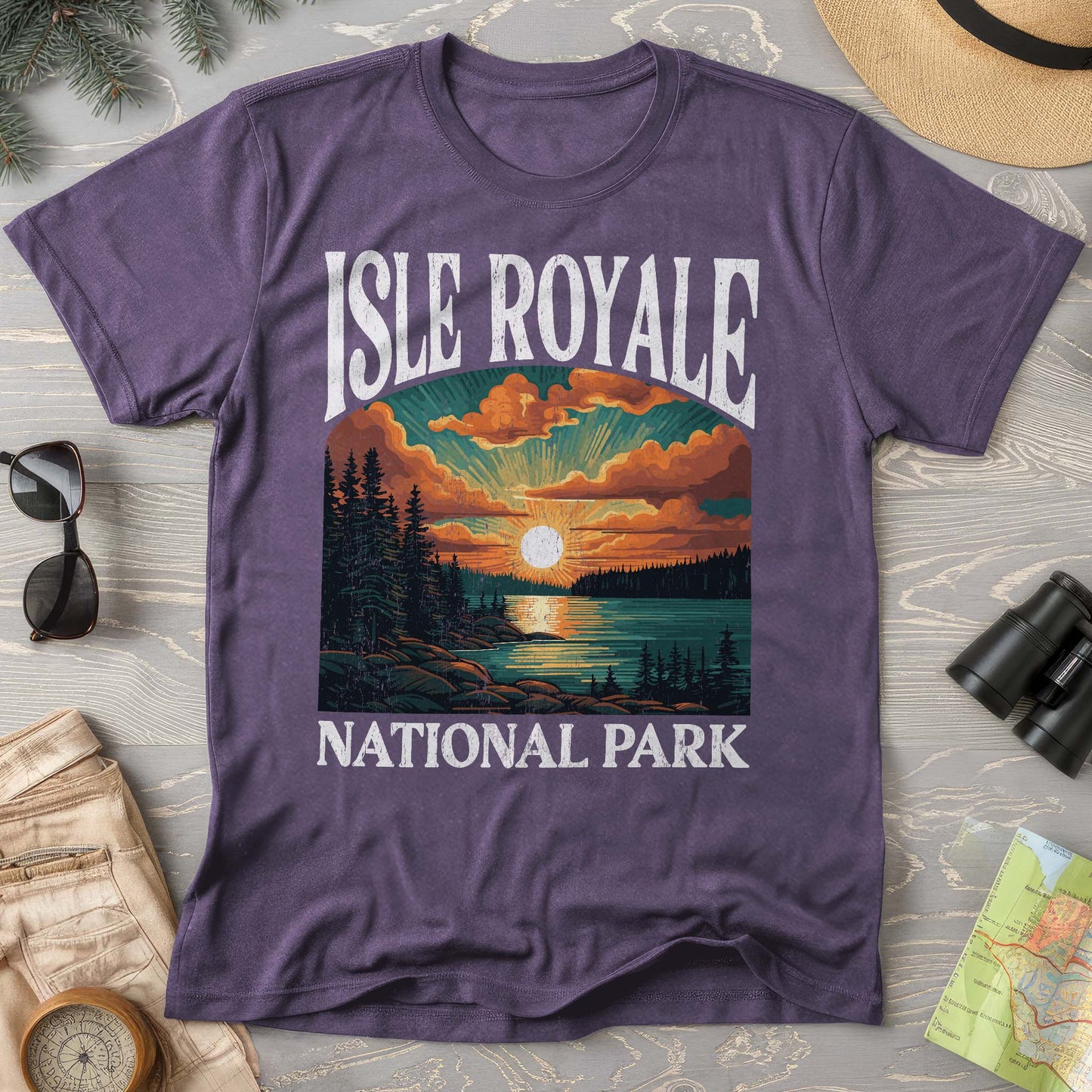 Isle Royale National Park "Big and Bold" Comfort Colors T-Shirt