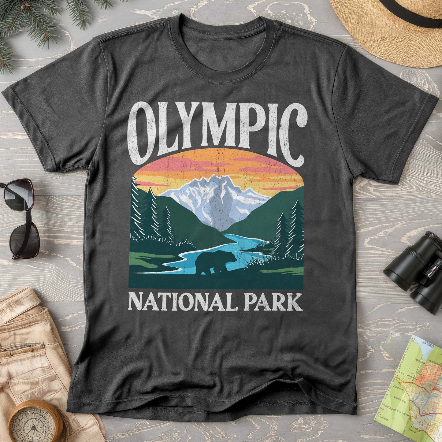 Olympic National Park "Big and Bold" Comfort Colors T-Shirt