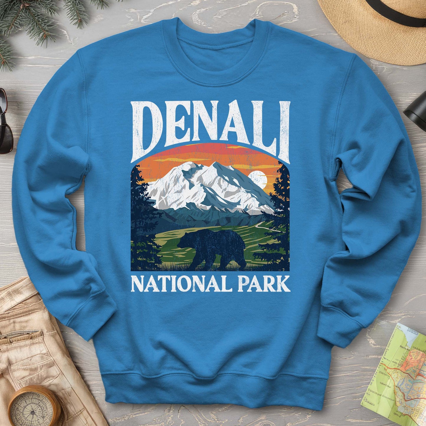 Denali National Park "Big and Bold" Crewneck Sweatshirt