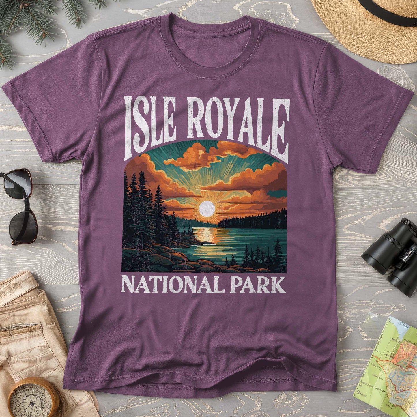 Isle Royale National Park "Big and Bold" Comfort Colors T-Shirt