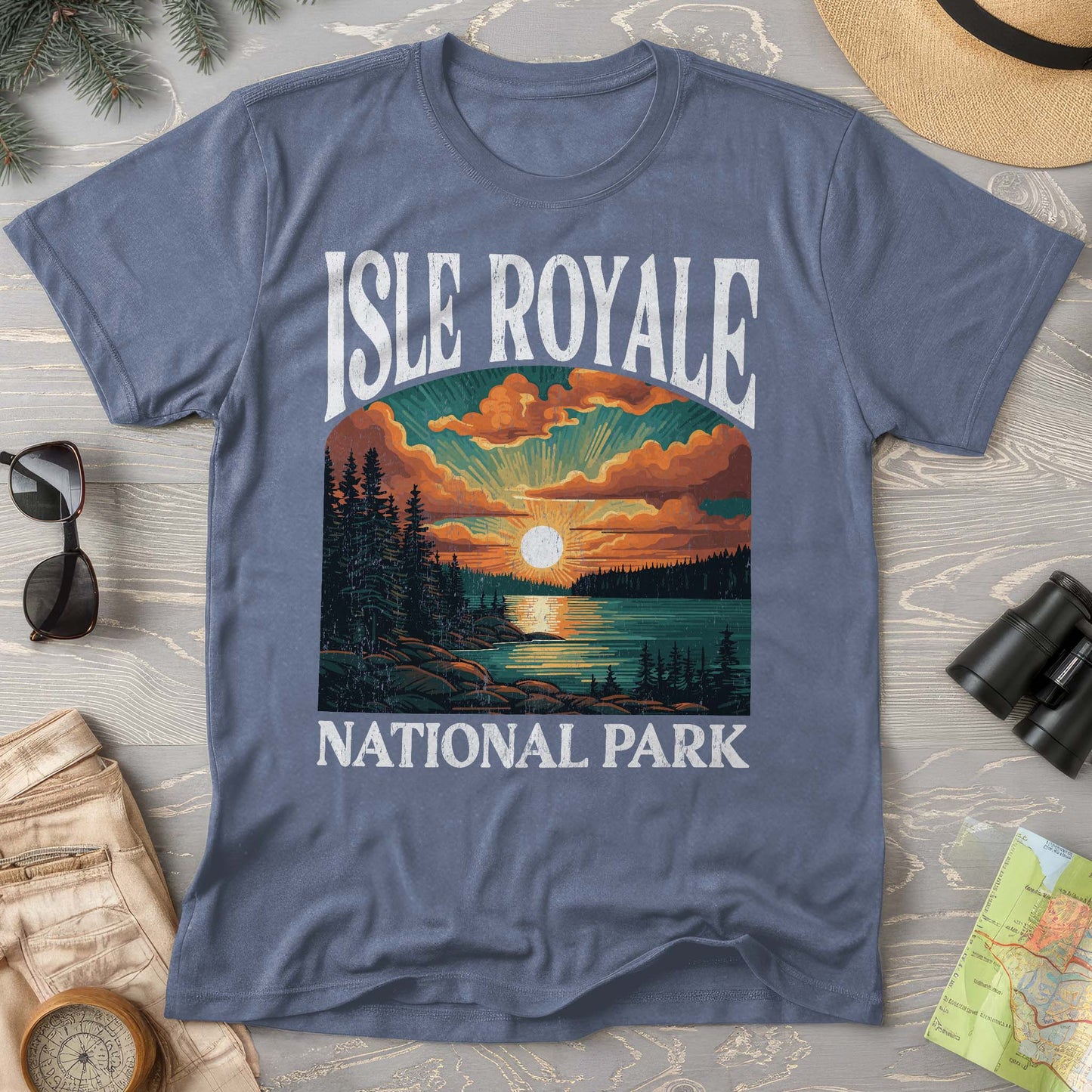 Isle Royale National Park "Big and Bold" Comfort Colors T-Shirt