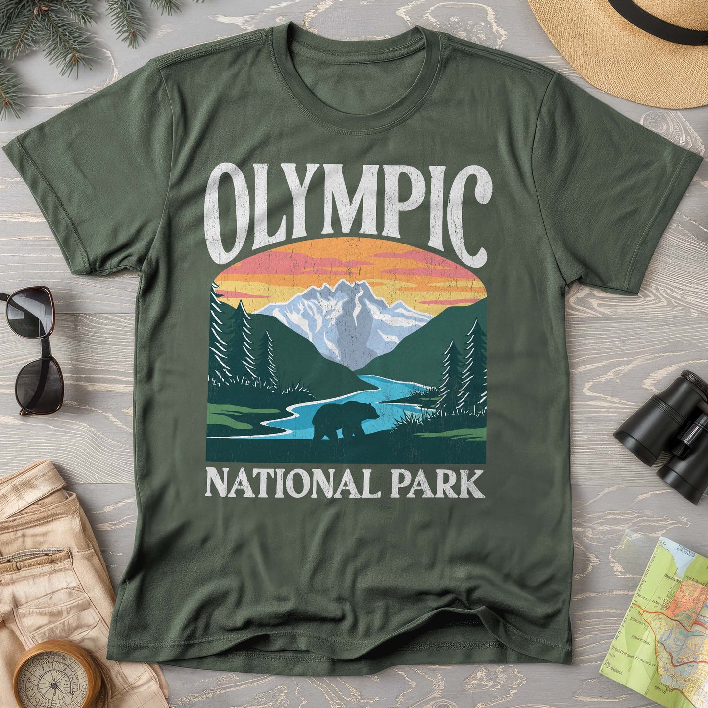 Olympic National Park "Big and Bold" Comfort Colors T-Shirt
