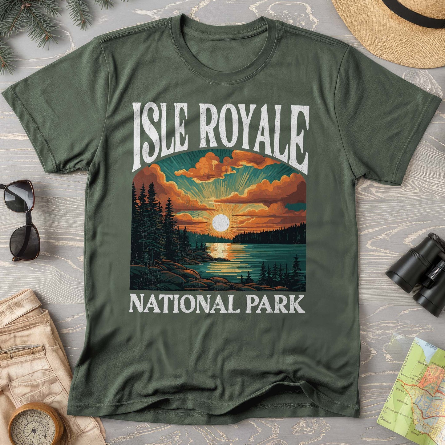 Isle Royale National Park "Big and Bold" Comfort Colors T-Shirt