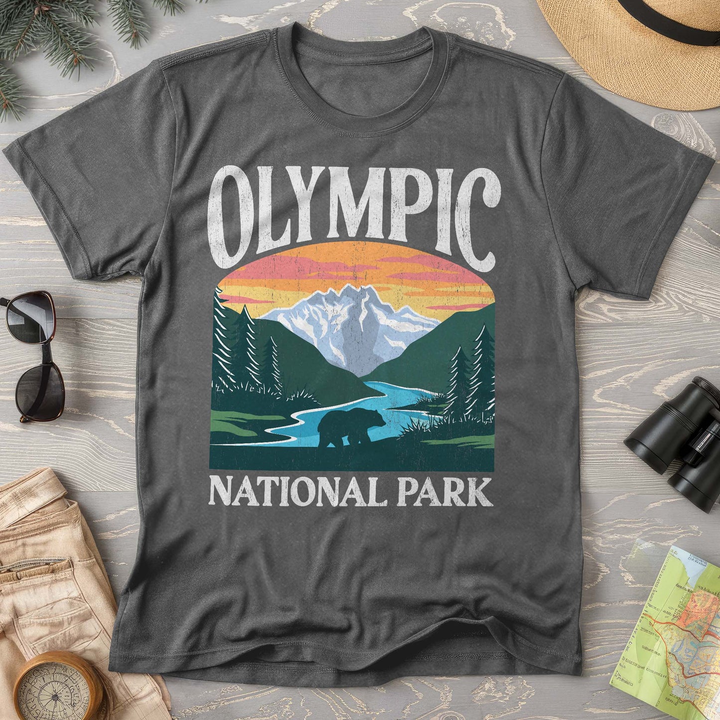 Olympic National Park "Big and Bold" Comfort Colors T-Shirt