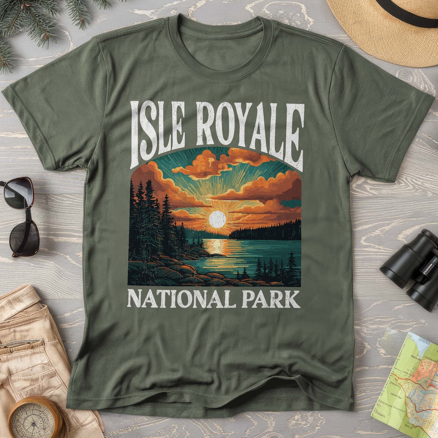 Isle Royale National Park "Big and Bold" Comfort Colors T-Shirt