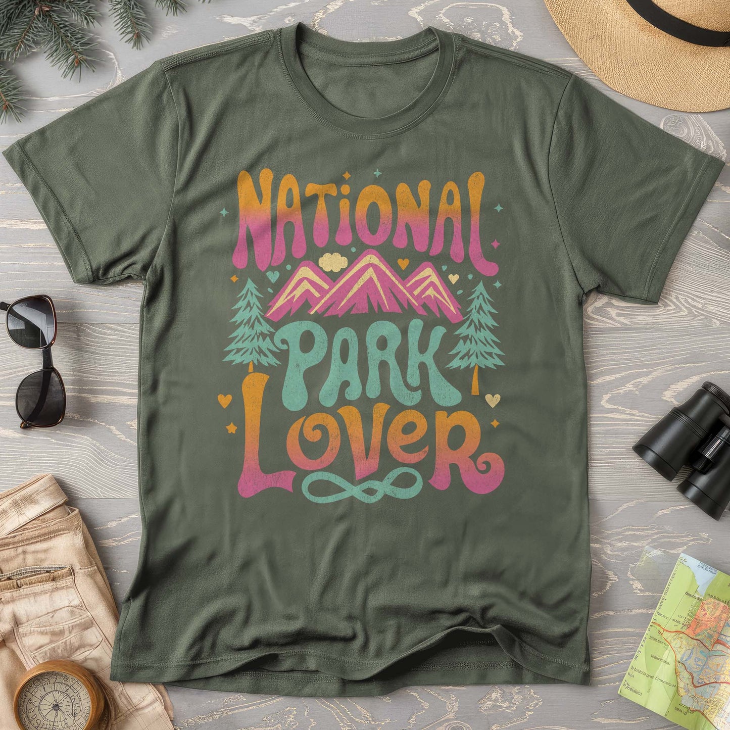 National Park Lover "Groovy Color" Comfort Colors T-Shirt