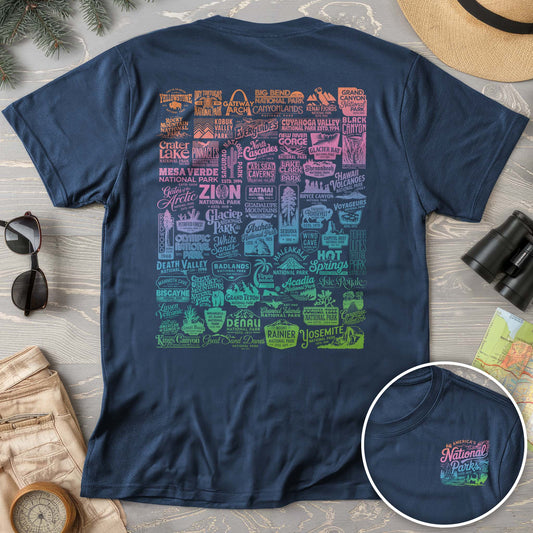 National Parks "63 Vintage Logos" Color Version Comfort Colors T-Shirt